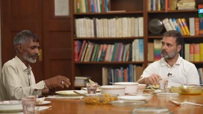 Rahul Gandhi with Ramehshwar