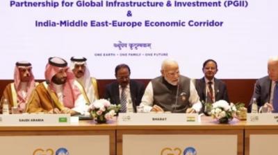Prime Minister Narendra Modi announces India-Middle East-Europe Economic Corridor.