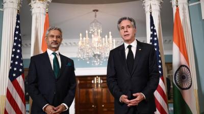 US Secy Blinken meets EAM S Jaishankar.