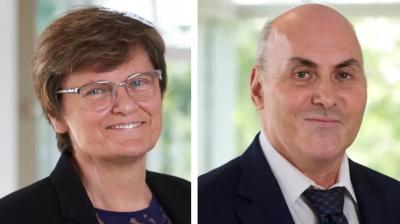 Katalin Kariko and Drew Weissman 