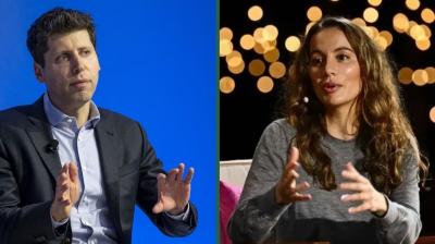 Sam Altman and Meera Murthi