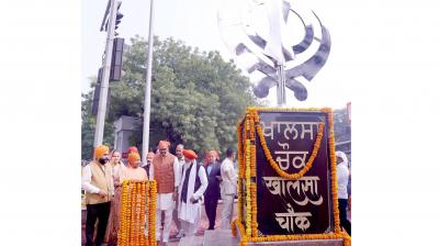 Sikh News : Inauguration of Khalsa Chowk in Alambagh, Lucknow