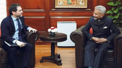 External Affairs Minister S Jaishankar with US Principal Deputy NSA Jonathan Finer