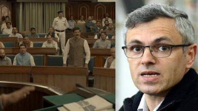 A scene from serial and Omar Abdullah.
