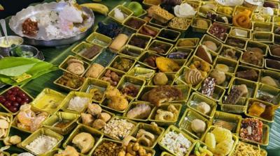 300 Dishes Served to son-in-law.