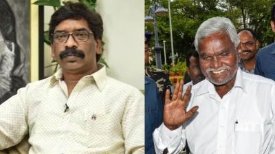 Hemant Soren and Champai Soren