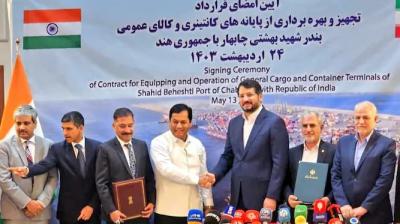 India and Iran signed a long-term operation agreement for the terminal at Chabahar