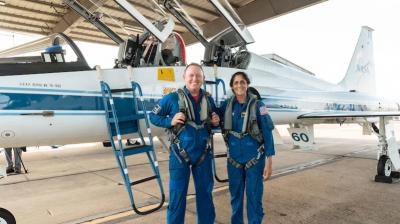 Butch Willmore and Sunita Williams