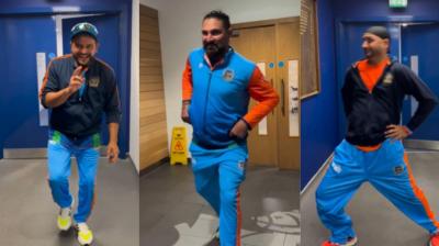 Suresh Raina, Yuvraj Singh ans Harbhajan Singh.