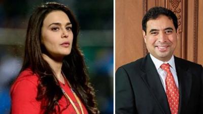 Preity Zinta and Mohit Burman