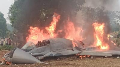 Indian Air Force's MiG-29 fighter jet crashed