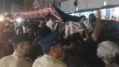 A stampede broke out in the Tirupati temple of Andhra Pradesh