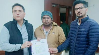 Union leaders with Minister Aman Arora