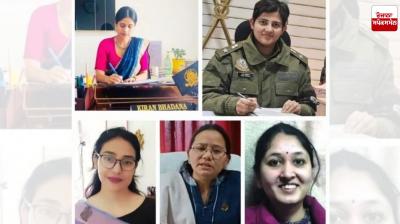 Picture of women officers posted in high positions in Lahaul-Spiti.