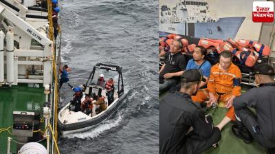 Cargo Ship capsizes near Kerala Coast, Oil Spills into Sea Latest News in Punjabi 