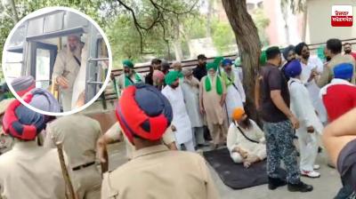 Protest in front of the DC office for the release of arrested farmers in Bathinda Latest news in Punjabi 