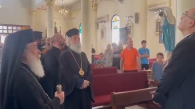 Christian patriarchs make rare visit to Gaza after deadly Israeli strike on church