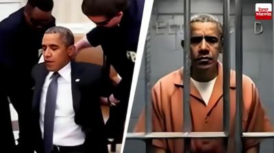 Screengrab of the AI video posted by Trump on Truth Social