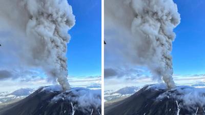 A volcano that had been dormant for centuries erupted in the Russian Far East.