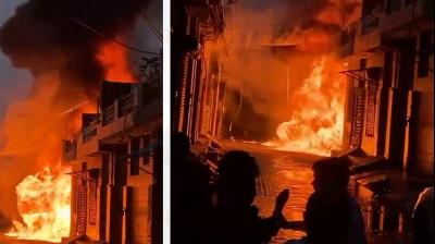 ਲੁਧਿਆਣਾ ਵਿੱਚ ਟਰੱਕ ਟਰਾਂਸਫਾਰਮਰ ਨਾਲ ਟਕਰਾਇਆ, ਪੇਂਟ ਨਾਲ ਭਰੀ ਗੱਡੀ ਵਿੱਚ ਵੱਡਾ ਧਮਾਕਾ