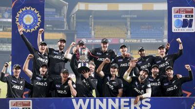 New Zealand records historic win in Indore