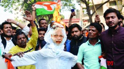 Agitation in Kolkata and Indore