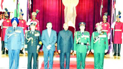 Honored with honorary title of 'General of the Indian Army', Nepal Army chief