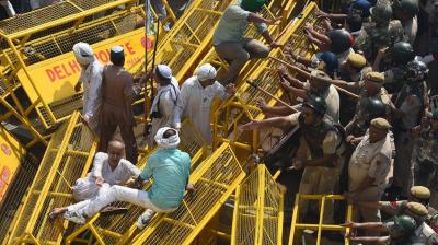 delhi police protest