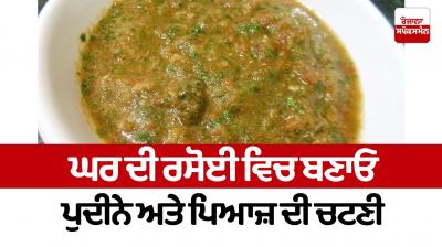 Mint and onion sauce Food Recipes