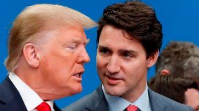 ਅਮਰੀਕੀ ਰਾਸ਼ਟਰਪਤੀ ਡੋਨਾਲਡ ਟ੍ਰੰਪ ਅਤੇ ਕੈਨੇਡਾ ਦੇ ਪ੍ਰਧਾਨ ਮੰਤਰੀ ਜਸਟਿਨ ਟਰੂਡੋ।