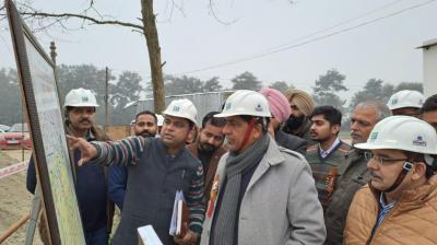  Water Supply and Sanitation Minister Bram Shanker Jimpa visits Talwara Surface Water Project
