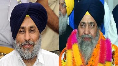 Sukhbir Badal with Longowal