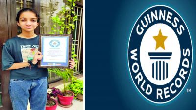 Radhika Sharma of Bathinda created a Guinness World Record