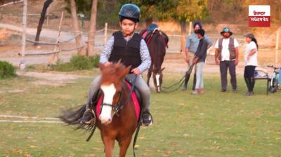 Youngest national-level equestrian wins medal