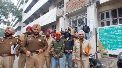 The gangsters who were caught during the encounter with the police in Amritsar yesterday were remanded to the police for 5 days.