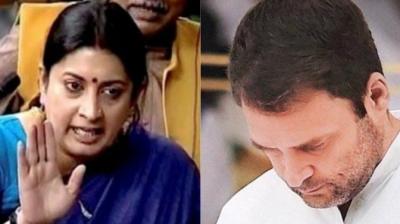 Smriti Irani, Rahul Gandhi 