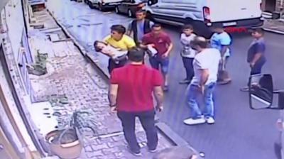Baby who fell from second floor safely caught in Turkey