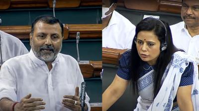 Mahua Moitra’s parliamentary login ID used in Dubai when she was in India, alleges BJP’s Nishikant Dubey