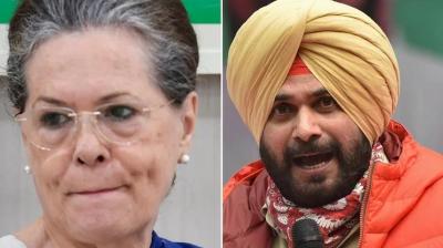 Sonia Gandhi, Navjot Sidhu 