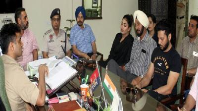 Punjabi Singers Meeting with SSP Mohali Kuldeep Singh Chahal 