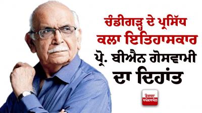 Art historian BN Goswamy passes away