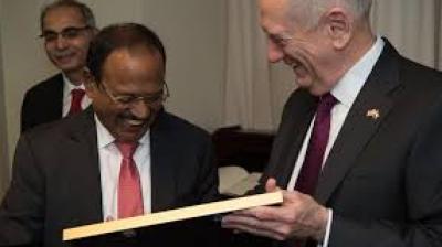 Ajit Doval and Mike Pompeo