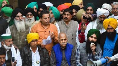 Farmer's press conference