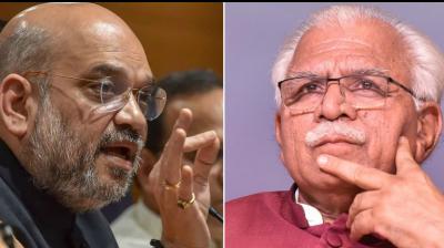 Amit Shah and Manohar Lal Khattar 