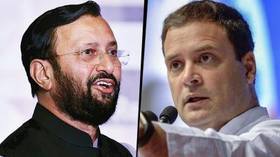 Prakash Javadekar and Rahul Gandhi