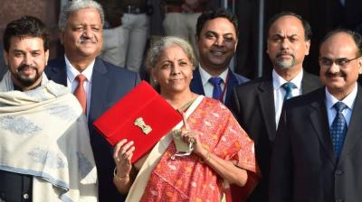 Nirmala Sitharaman and Anurag Thakur
