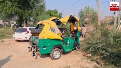 An out-of-control car hit a three-wheeler on the Gidderbaha-Malout road.