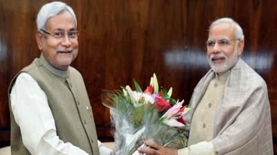 Nitish Kumar and Narendra Modi 
