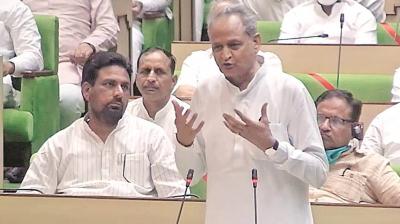 The Congress government led by Ashok Gehlot won the vote of confidence