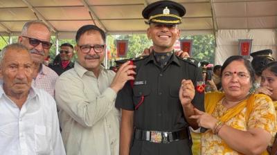 Shivam Kaushal from Garhshankar becomes Lieutenant in Indian Army